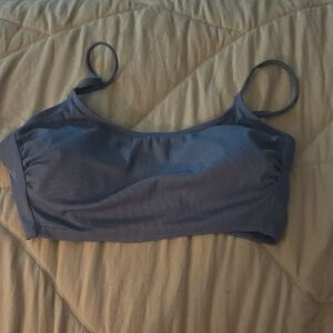 NWOT Shade & Shore Blue Bikini Top